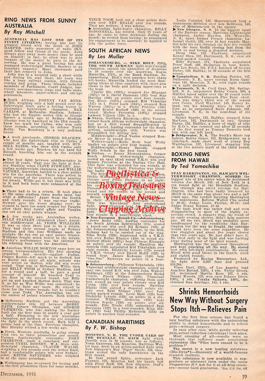 Boxing News Clipping #1627 - Jack Dempsey restaurant ad