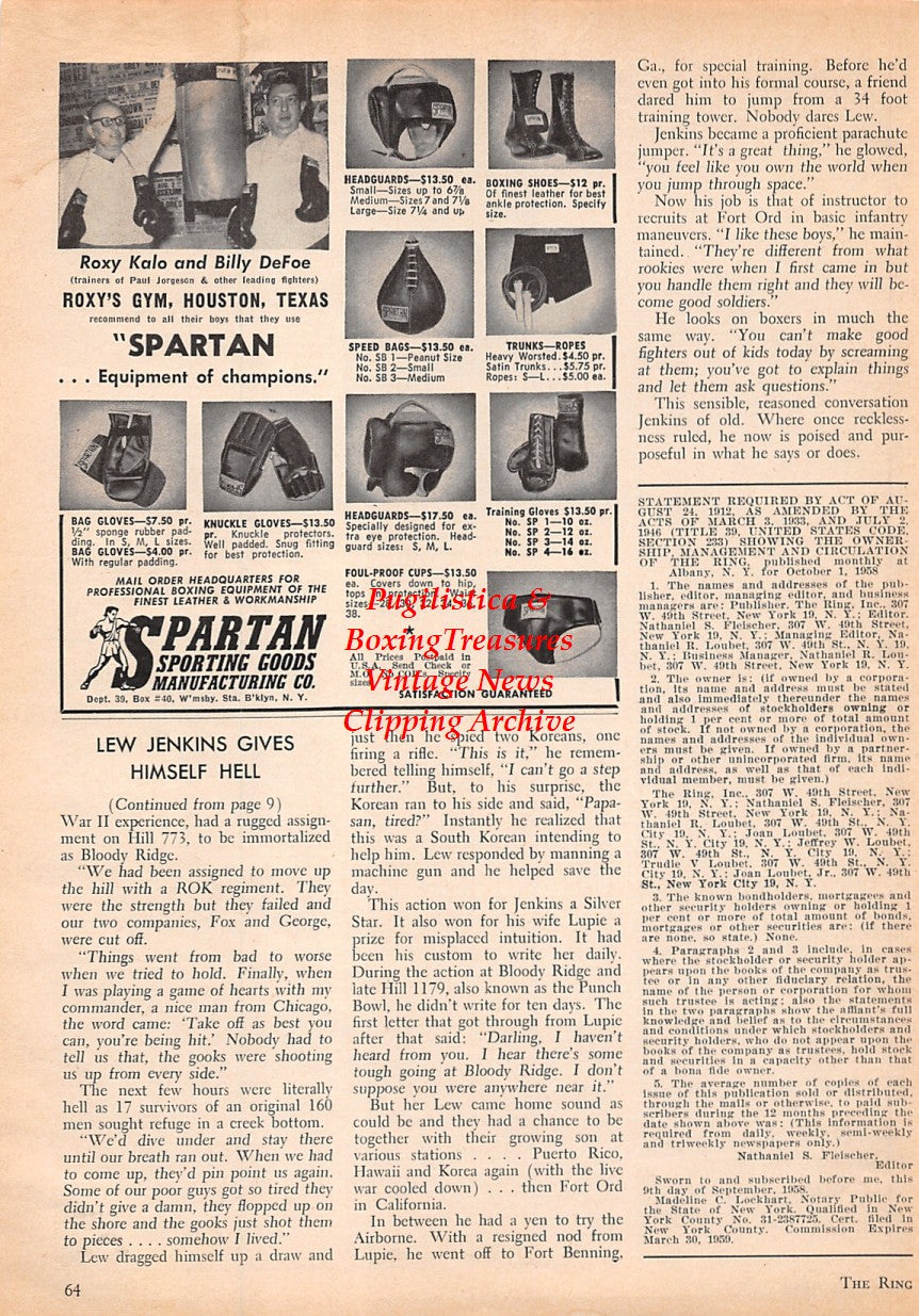 Boxing News Clipping #1628 - Yolande Pompey, Roxy Kalo, Billy Defoe