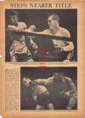 Boxing News Clipping #163 - Fritzie Zivic vs. Sugar Ray Robinson, Jem Carney