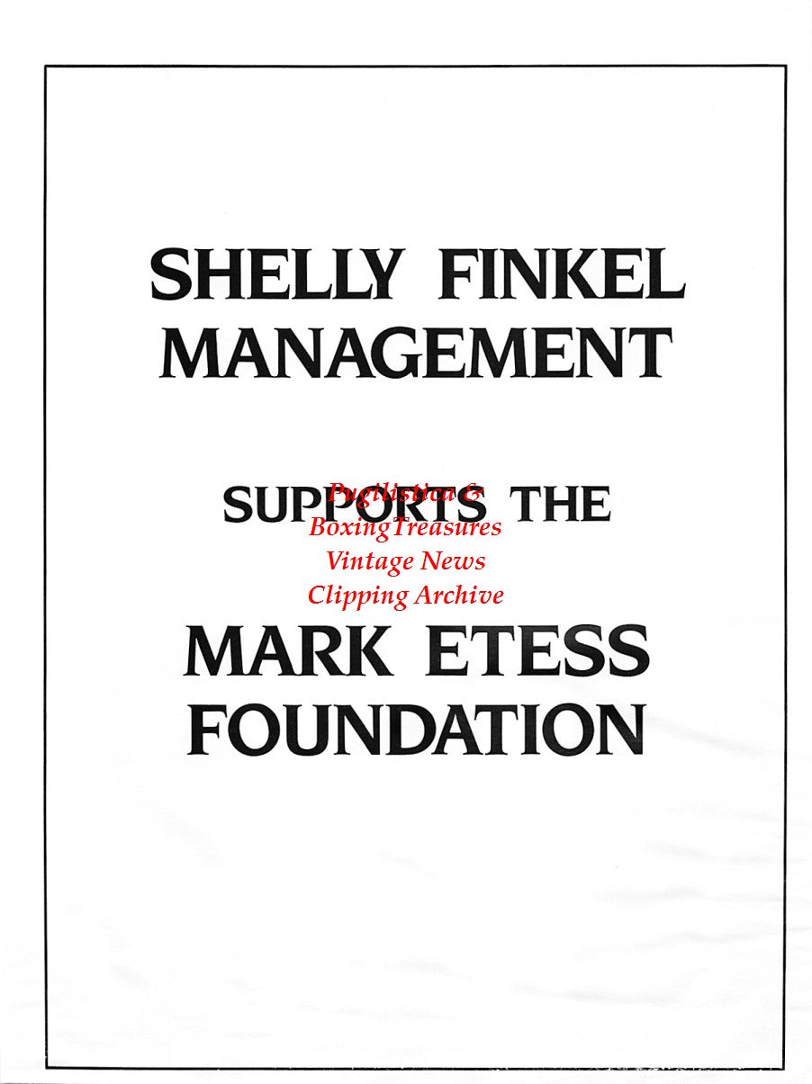 Boxing News Clipping #1631 - Mark Grossinger Etess