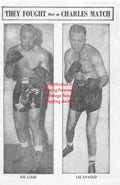 Boxing News Clipping #1639 - Joe Louis, Lee Savold