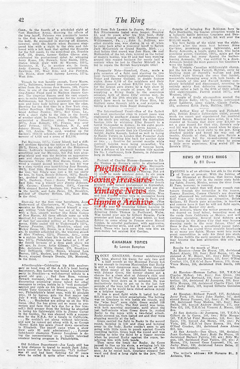 Boxing News Clipping #1653 - Jimmy Herring