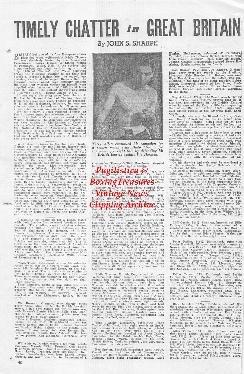Boxing News Clipping #1655 - Terry Allen