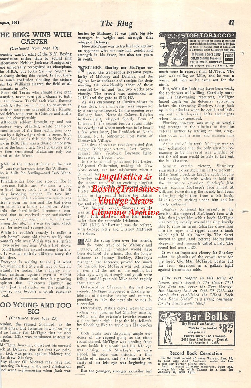 Boxing News Clipping #1655 - Terry Allen