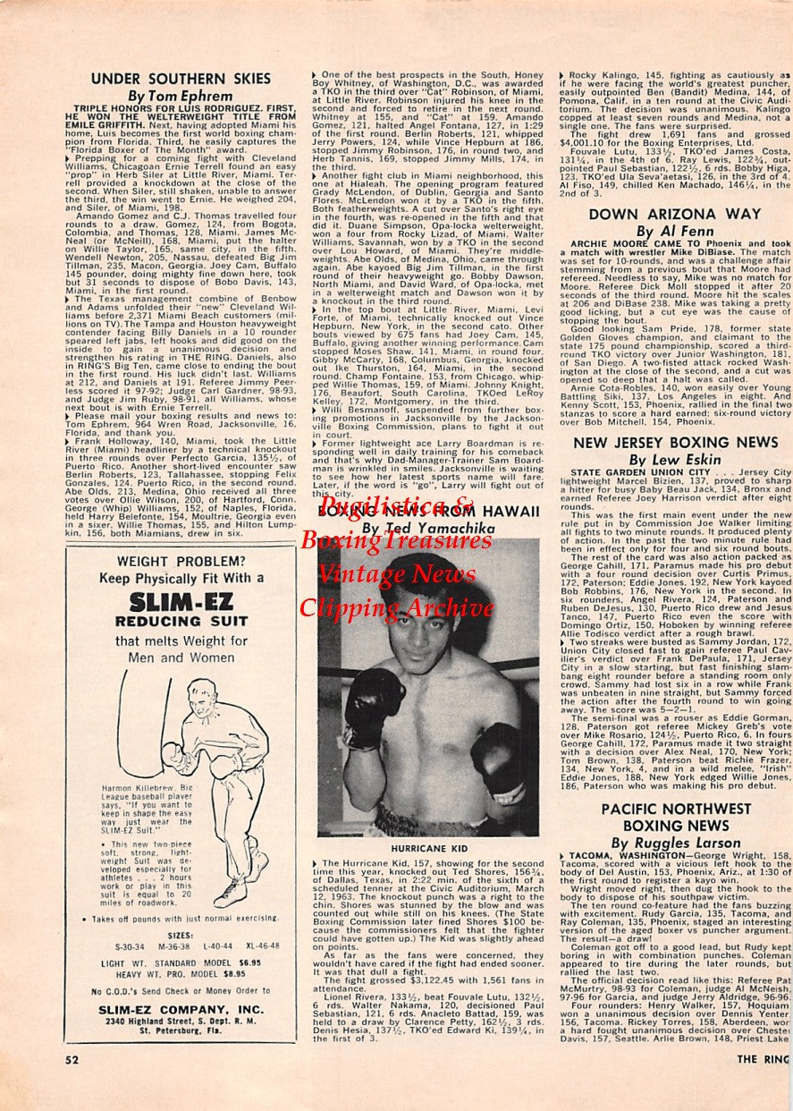 Boxing News Clipping #1676 - The Hurricane Kid