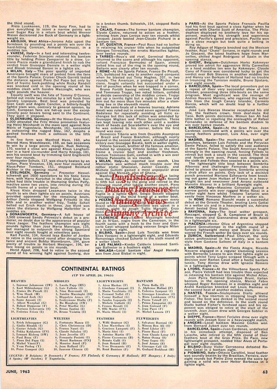 Boxing News Clipping #1682 - Henry Cooper