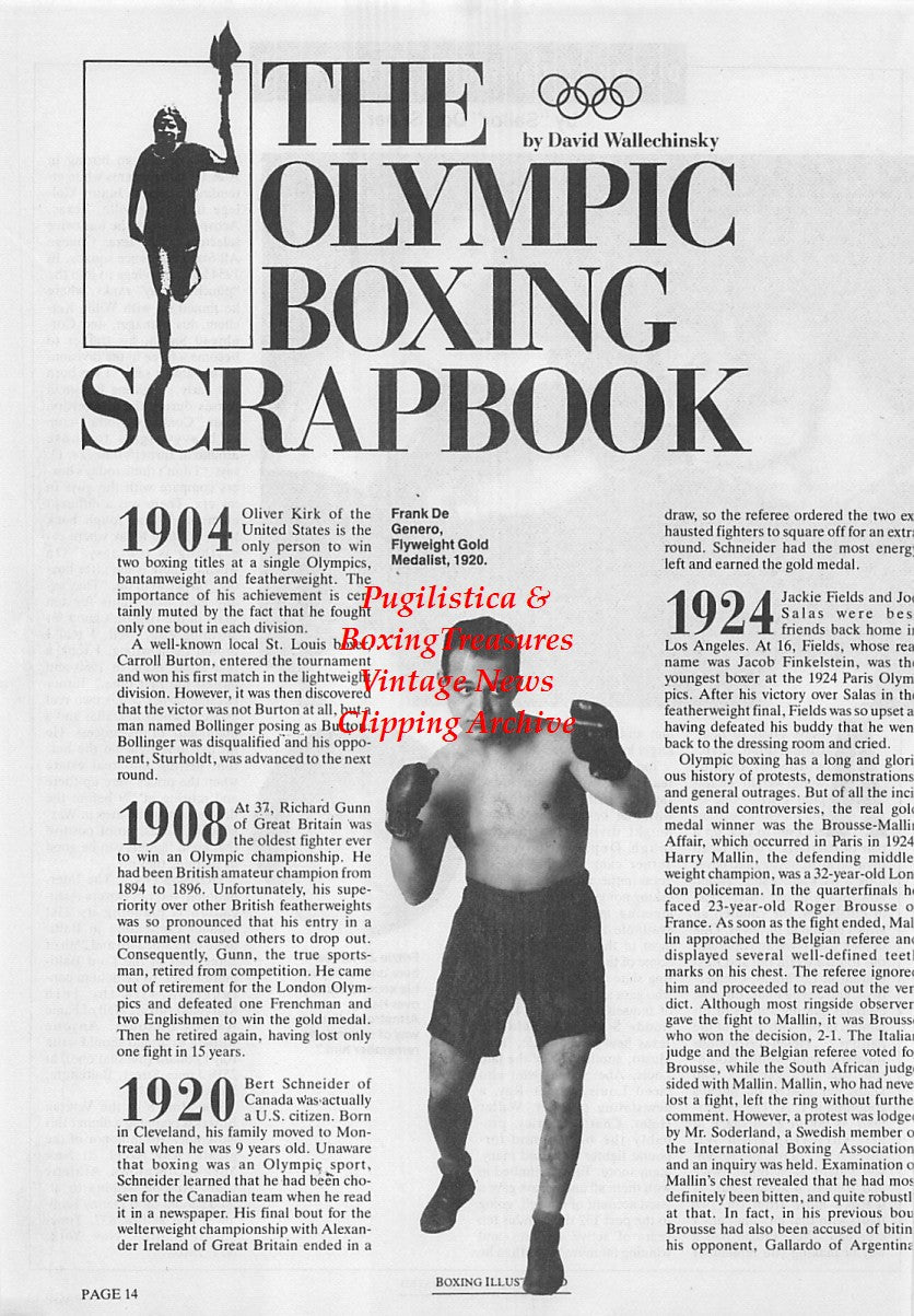 Boxing News Clipping #1685 - Fritzie Zivic vs. Henry Armstrong, Frankie Genaro