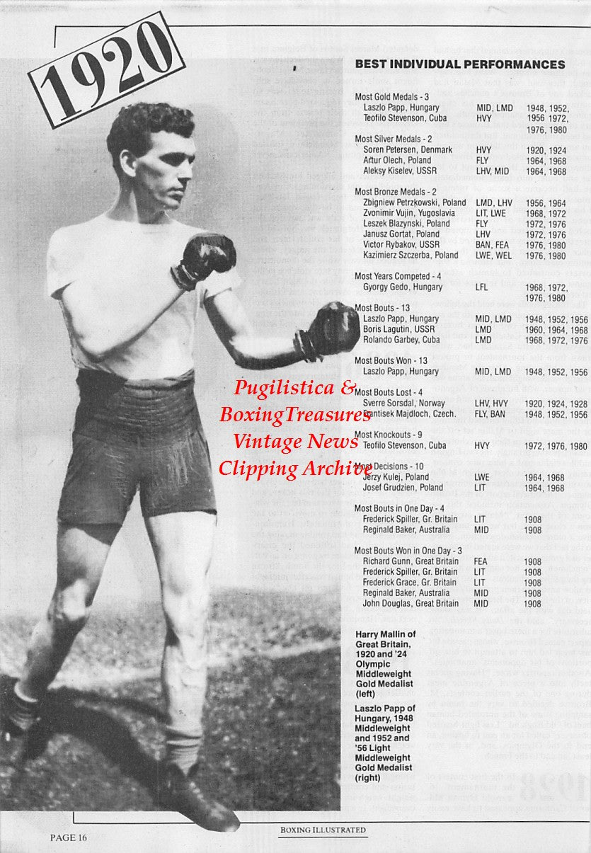 Boxing News Clipping #1686 - Harry Mallin, Jackie Fields