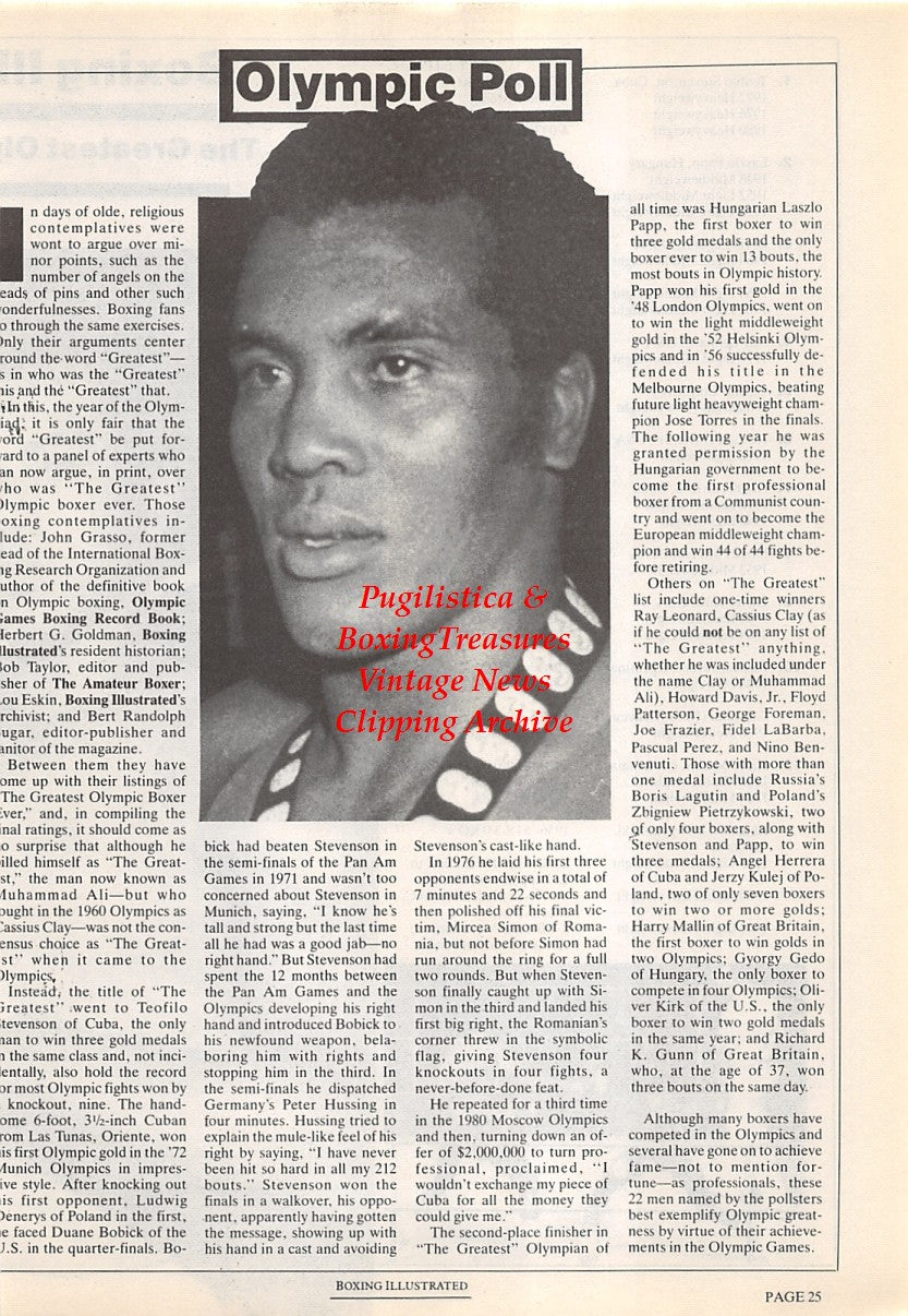 Boxing News Clipping #1691 - Teofilo Stevenson