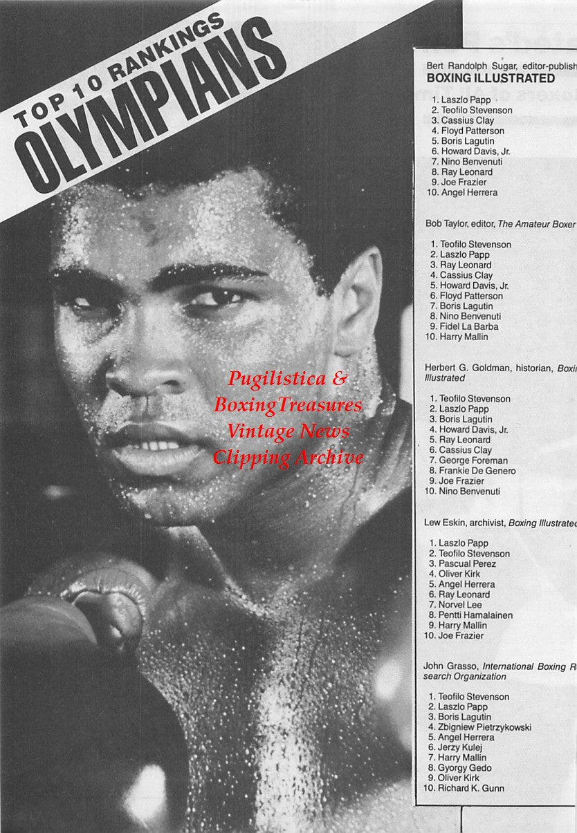 Boxing News Clipping #1692 - Teofilo Stevenson, Muhammad Ali