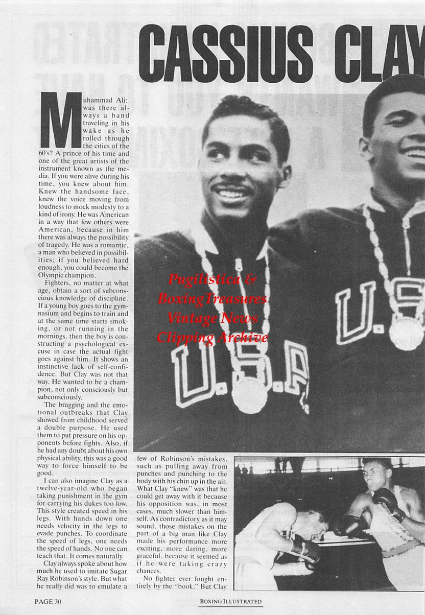 Boxing News Clipping #1693 - Wilbert Skeeter McClure, Muhammad Ali, Tony Madigan