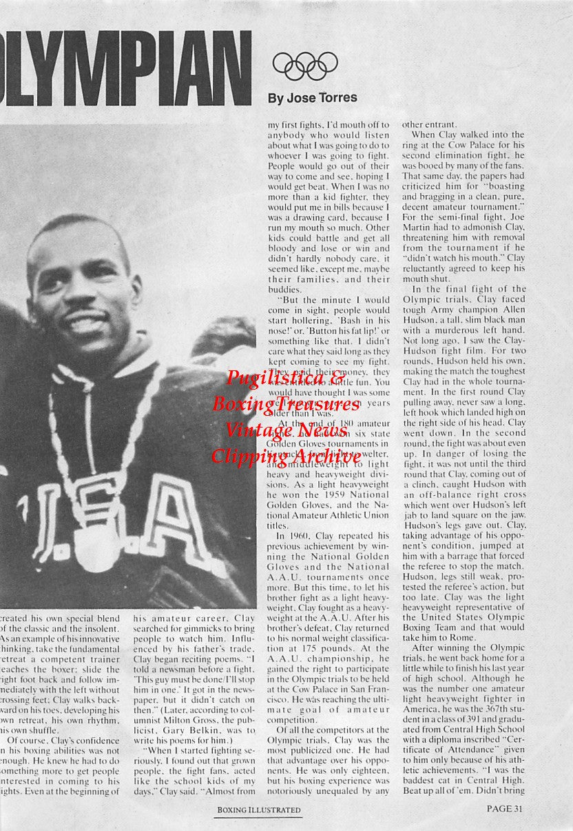 Boxing News Clipping #1694 - Muhammad Ali vs. Zbigniew Pietrzykowski, Edward Crook