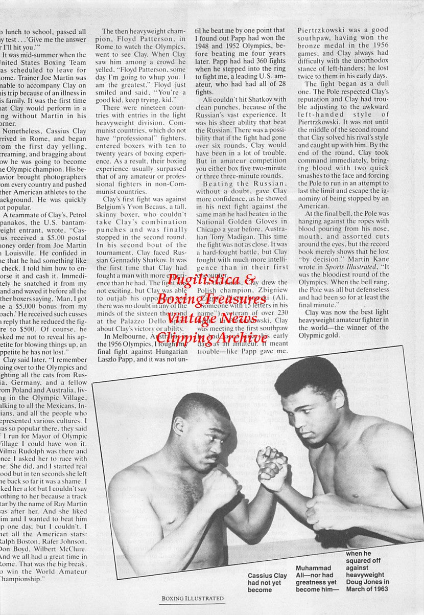 Boxing News Clipping #1695 - Muhammad Ali & Doug Jones