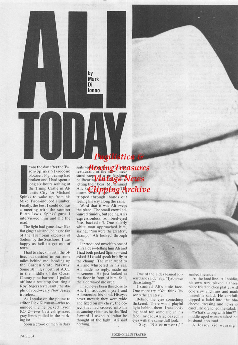 Boxing News Clipping #1695 - Muhammad Ali & Doug Jones