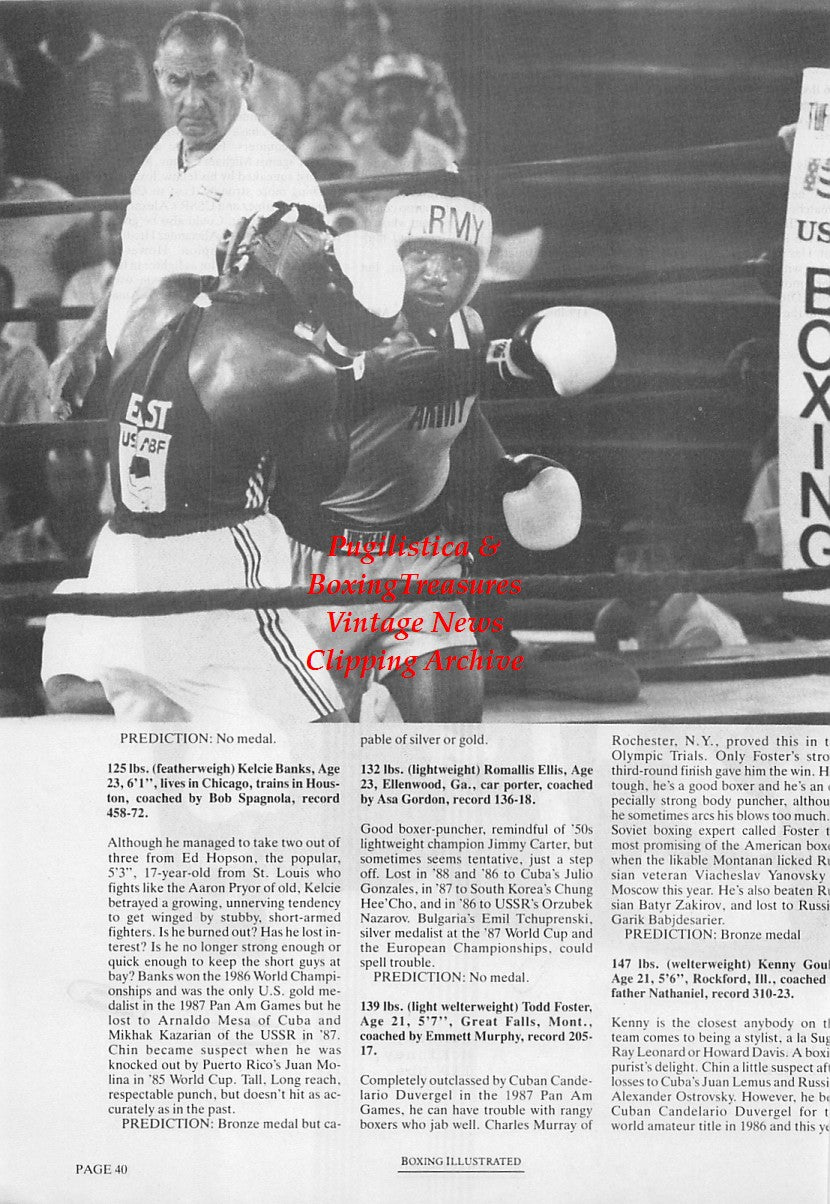 Boxing News Clipping #1698 - Romallis Ellis, Kennedy McKinney, Ray Mercer