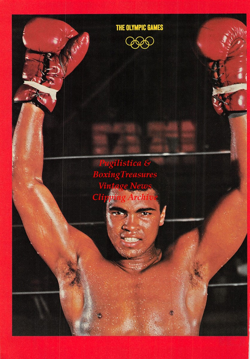 Boxing News Clipping #1701 - Muhammad Ali color pin-up