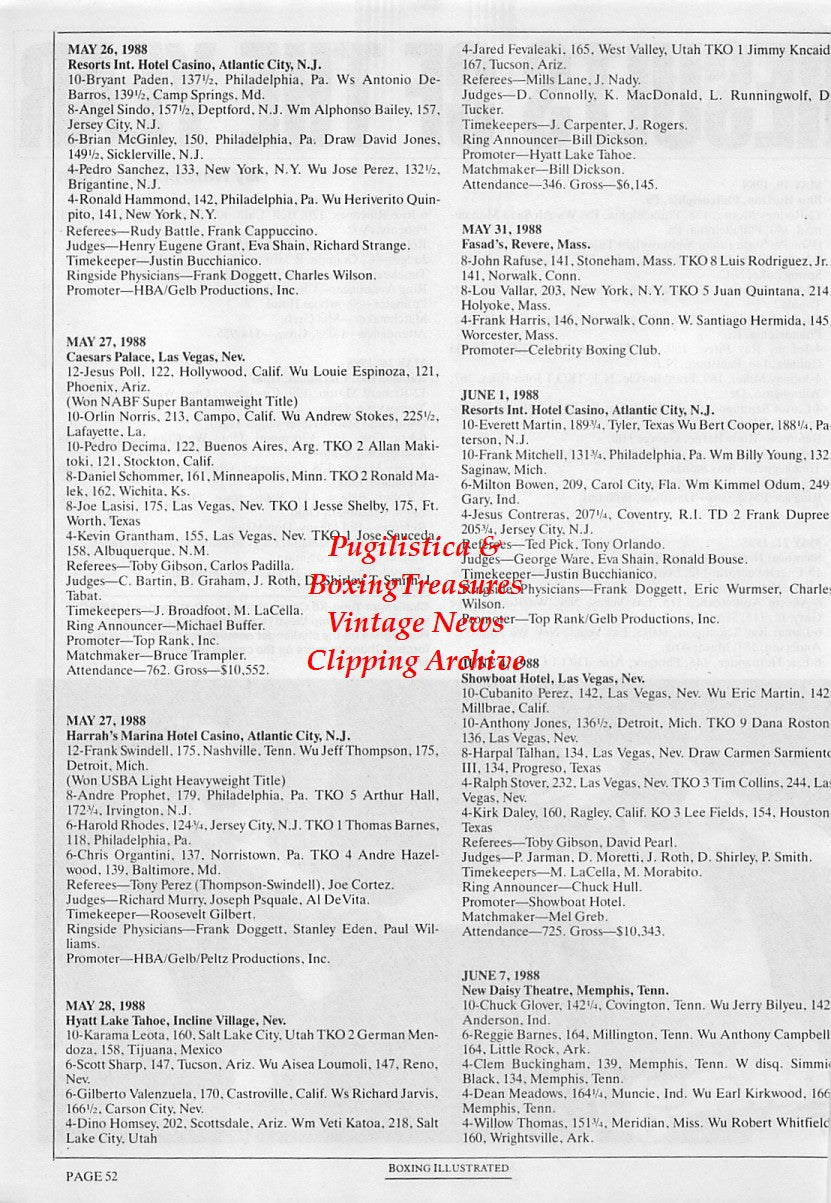 Boxing News Clipping #1703 - Yung-Kil Chung vs. Lloyd Honeyghan