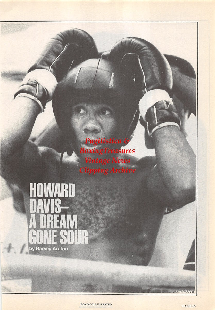Boxing News Clipping #1706 - Howard Davis Jr.