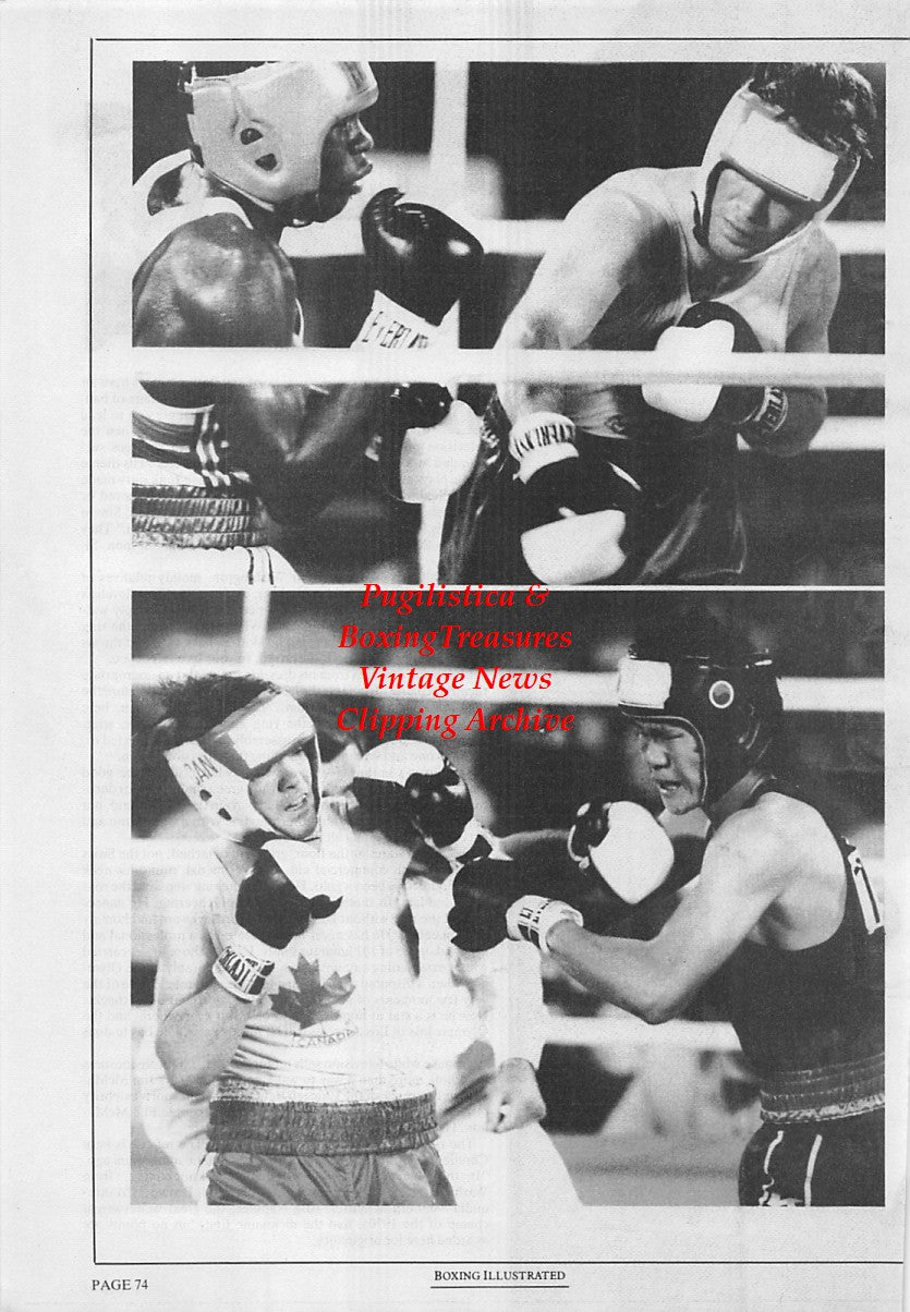 Boxing News Clipping #1710 - Shawn O'Sullivan at 1984 Olympic Games