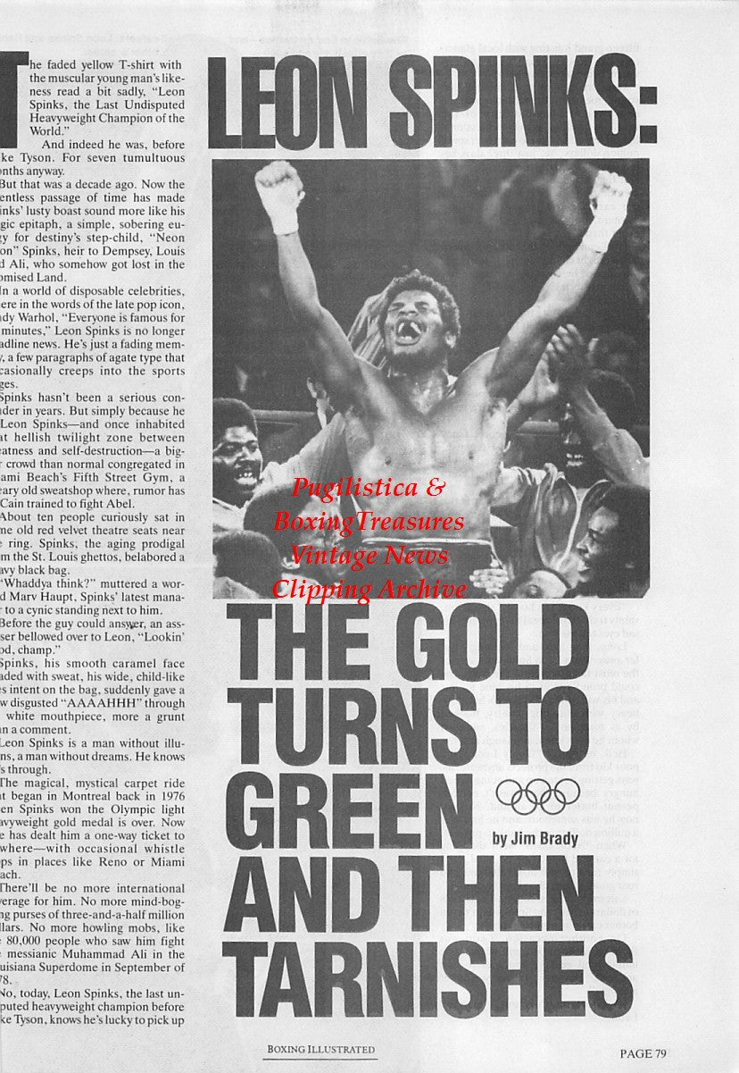 Boxing News Clipping #1713 - Leon Spinks