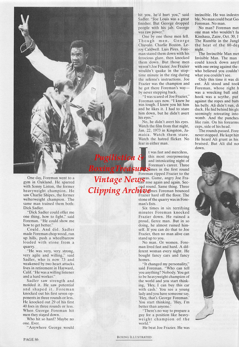 Boxing News Clipping #1716 - George Foreman