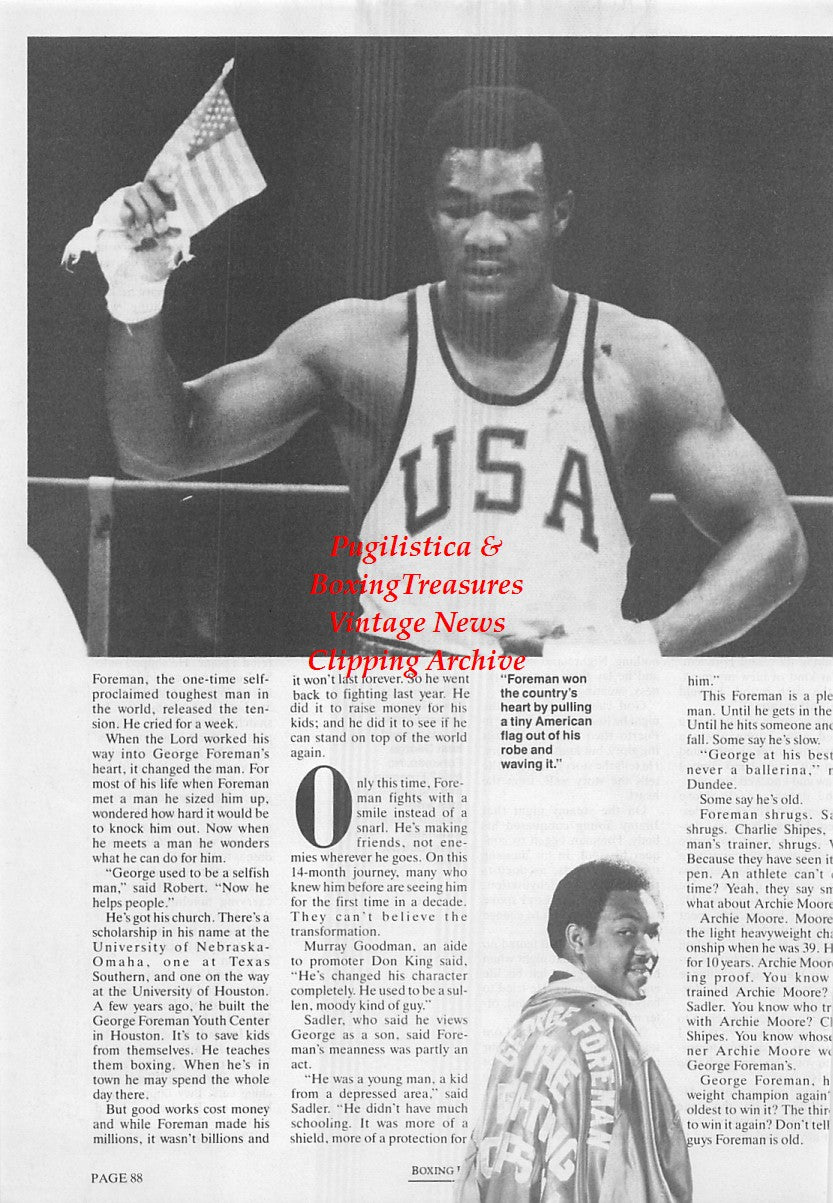 Boxing News Clipping #1717 - George Foreman
