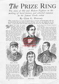 Boxing News Clipping #1721 - Deaf Burke, Andrew Marsden, Samuel O'Rourke, Simon Byrne