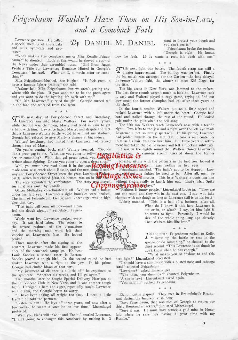 Boxing News Clipping #1721 - Deaf Burke, Andrew Marsden, Samuel O'Rourke, Simon Byrne