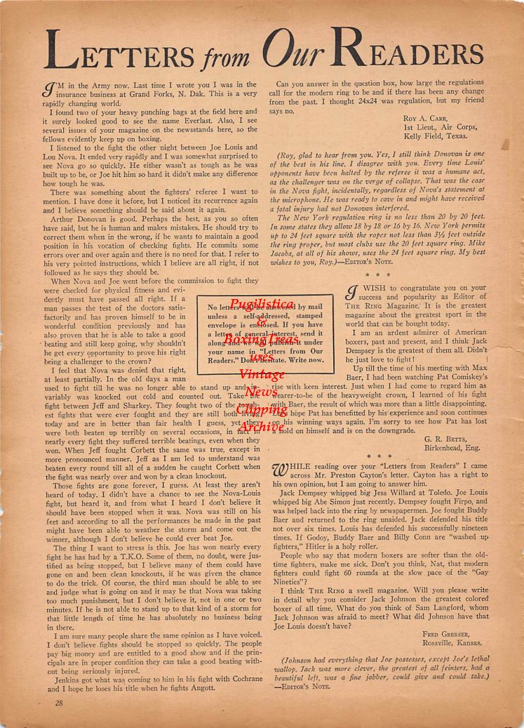 Boxing News Clipping #173 - Joe Louis and Jack Blackburn