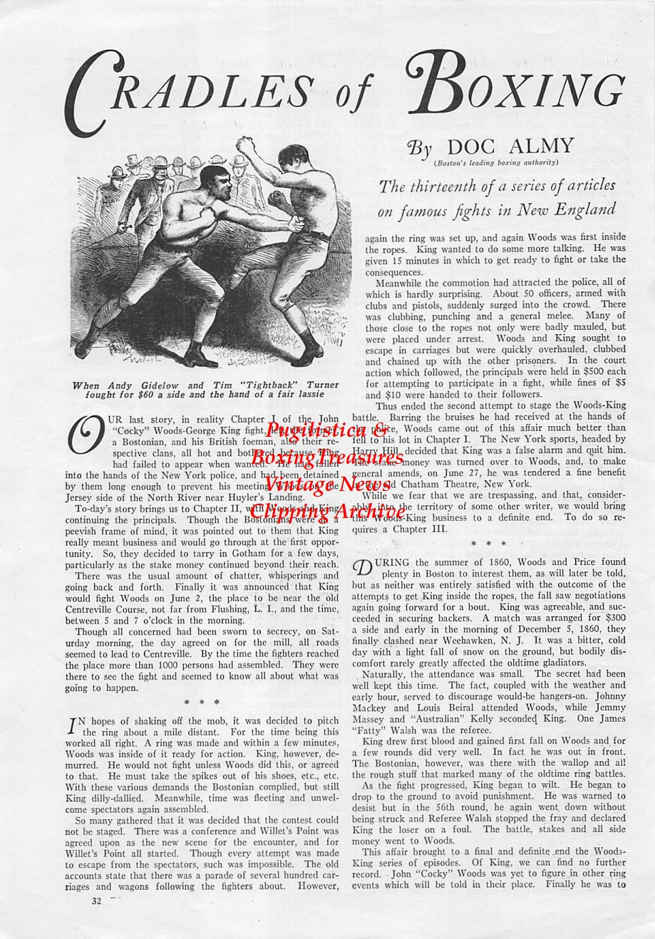 Boxing News Clipping #1731 - Andy Gidelow vs. Tim Turner