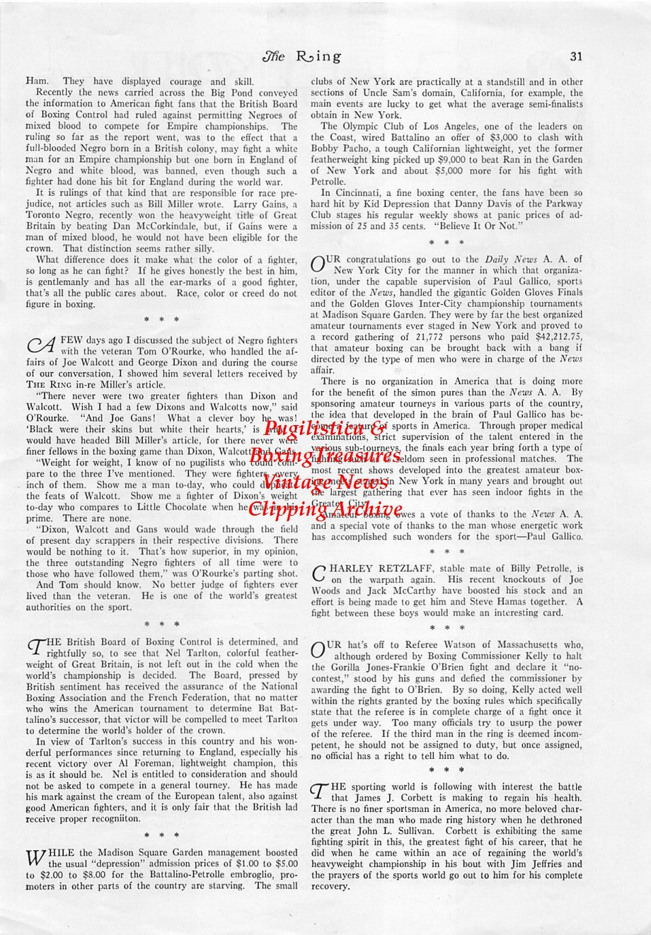 Boxing News Clipping #1731 - Andy Gidelow vs. Tim Turner