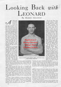 Boxing News Clipping #1732 - Benny Leonard, Cocky Woods vs. George King