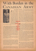 Boxing News Clipping #174 - Eddie Borden in the Canadian Army