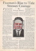 Boxing News Clipping #1743 - Tommy Freeman