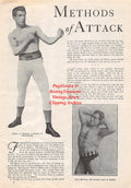 Boxing News Clipping #1746 - James J. Corbett, Tom Sharkey, Cartoon by Lank Leonard