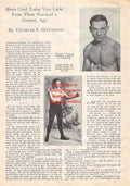 Boxing News Clipping #1747 - Benny Leonard, Young Griffo