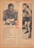 Boxing News Clipping #176 - Lem Franklin, Joey Maxim, Chalky Wright, Booker Beckwith