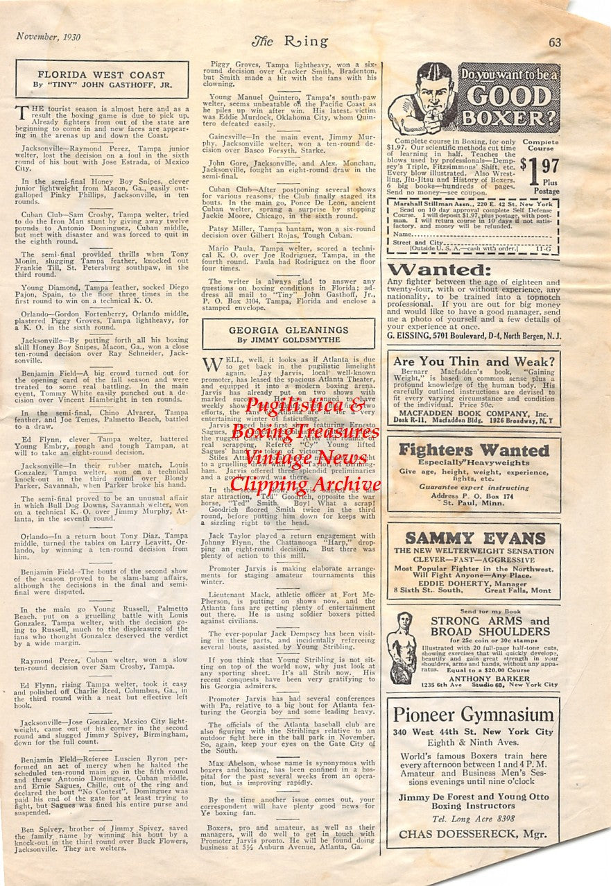 Boxing News Clipping #1766 - Ralph Lenny