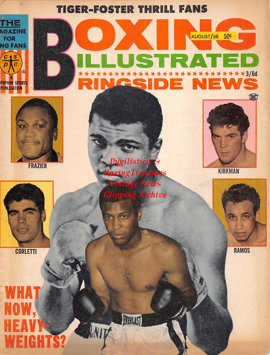 Boxing News Clipping #1767 - Fritzie Zivic vs. Henry Armstrong, Muhammad Ali, Eduardo Corletti, Boone Kirkman, Manuel Ramos, Joe Frazier, Jimmy Ellis