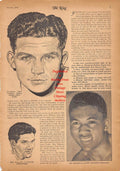 Boxing News Clipping #177 - Freddie "Red" Cochrane, Billy Soose, Bob Montgomery, Georgie Abrams, Tony Zale, Melio Bettina