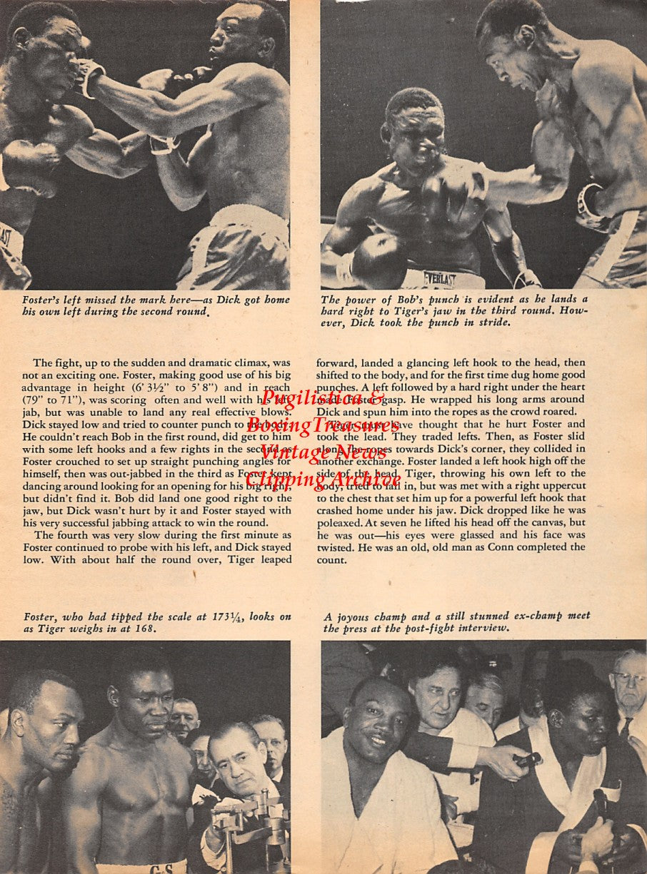 Boxing News Clipping #1770 - Bob Foster vs. Dick Tiger