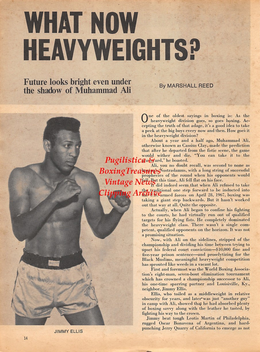 Boxing News Clipping #1771 - Sonny Liston vs. Billy Joiner, Jimmy Ellis