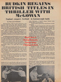 Boxing News Clipping #1776 - Alan Rudkin vs. Walter McGowan, Cleveland Williams, Lauro Salas, Mickey Walker, Raton Macias, Harry Wills