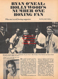 Boxing News Clipping #1779 - Ryan O'Neal, Muhammad Ali, Joe Frazier, Mike Douglas, Floyd Patterson, Hedgemon Lewis, Eddie Futch