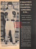 Boxing News Clipping #1782 - Tony Longoria, Pat O'Brady, Willie Earls