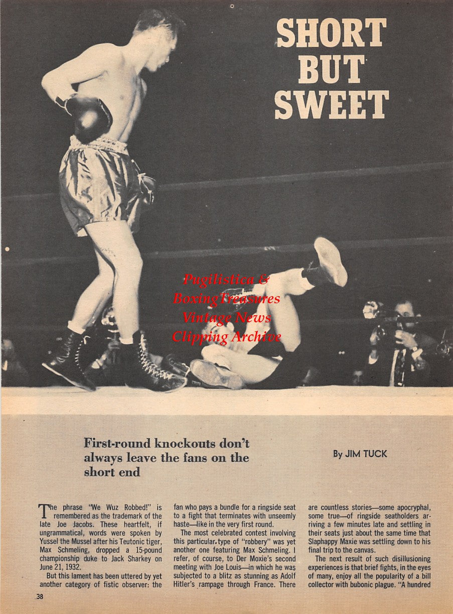 Boxing News Clipping #1783 - Tony Zale vs. Rocky Graziano, Tony Longoria, Lou Phillips