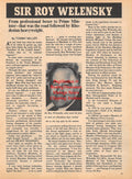 Boxing News Clipping #1787 - Sir Roy Welensky, Ralph Charles, Jimmy Anderson, John Stracey