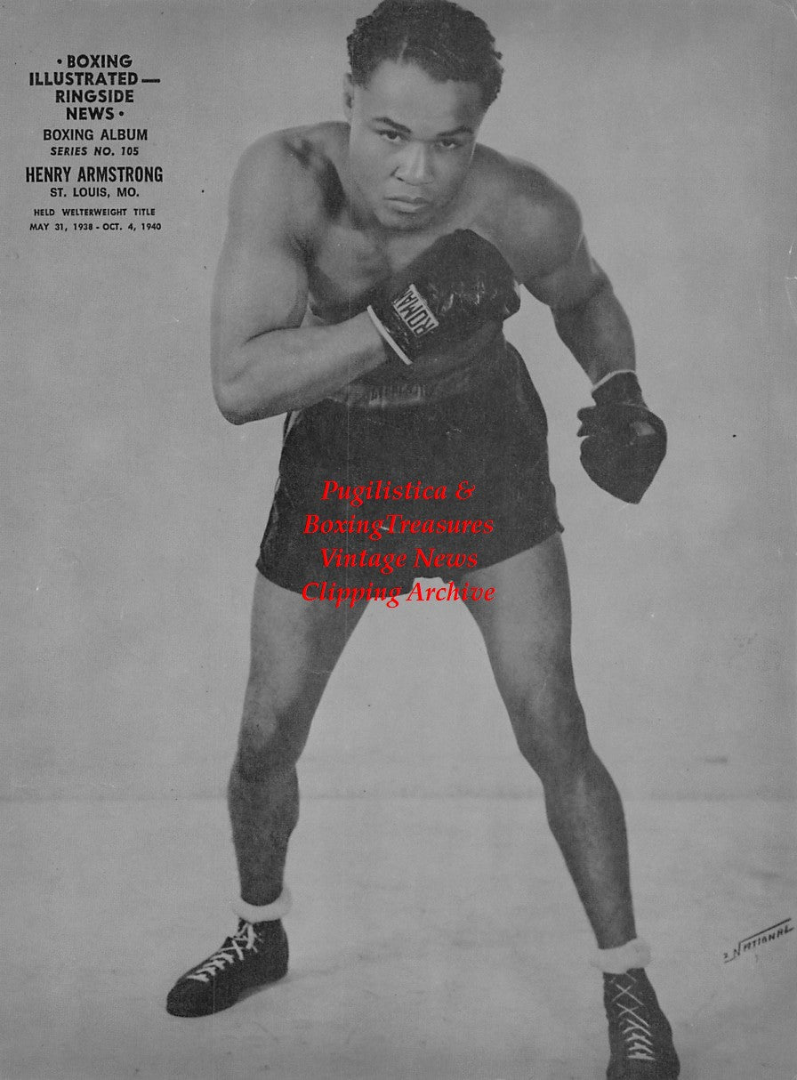 Boxing News Clipping #1797 - Henry Armstrong