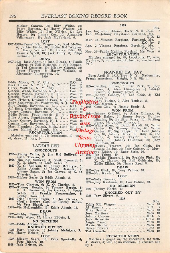 Boxing News Clipping #18 - Herman Ratzlaff, Ignacio Ara