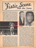 Boxing News Clipping #1800 - Sugar Ray Robinson vs. Johnny Angel, Sam Silverman, Ernie Terrell, Brian Curvis